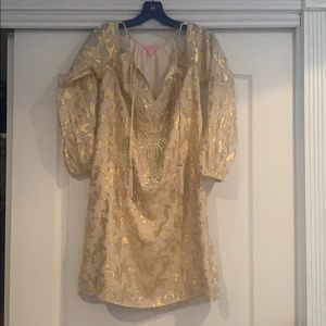 Lilly Pulitzer gold star fish dress
